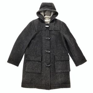 J.Crew Wool Blend Toggle Button Duffel Coat Petite